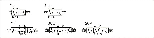 4V310-08 5 Ports 2 Position Single Solenoid Pneumatic Air Valve 1/4 BSPT DC 24V Manual Power Pilot Structure
