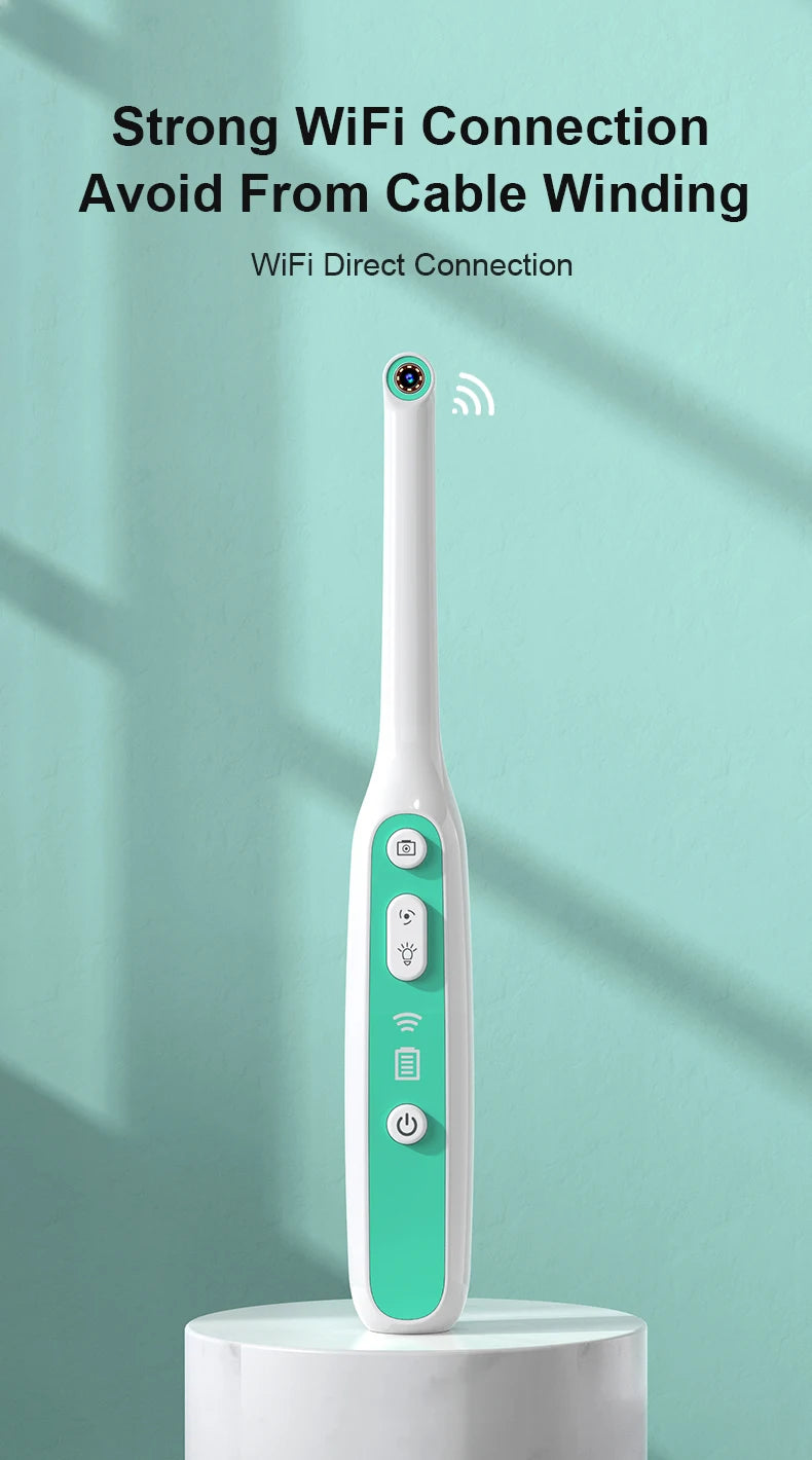 INSKAM Visual Mouth Camera WIFI Mouth Examination Camera IP67 Waterproof 1440P Endoscope Camera 2MP Image System Inspection Tool