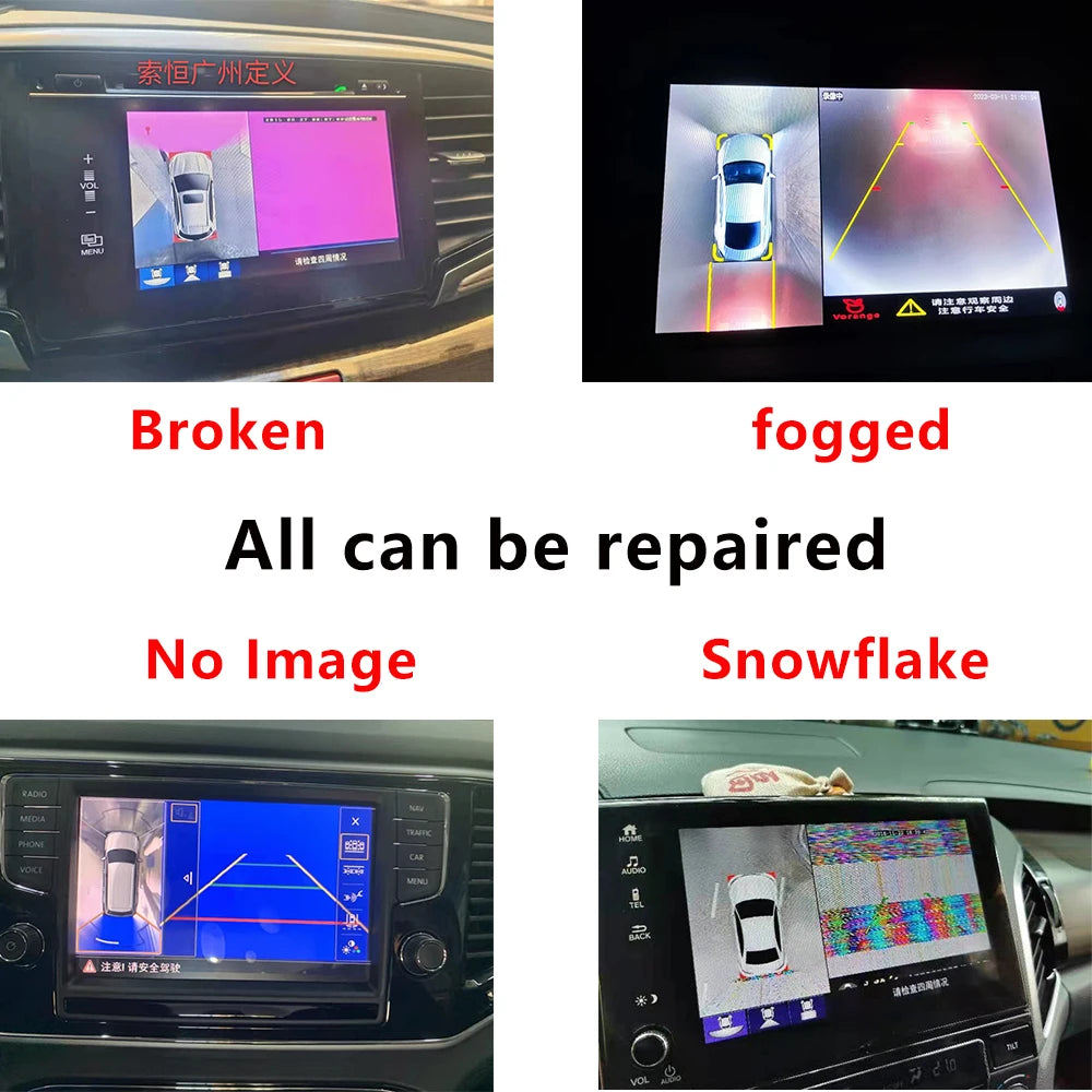 camera for Car 360° panoramic surround view camera cvbs 720p 1080p 2D 3D Front back left right.